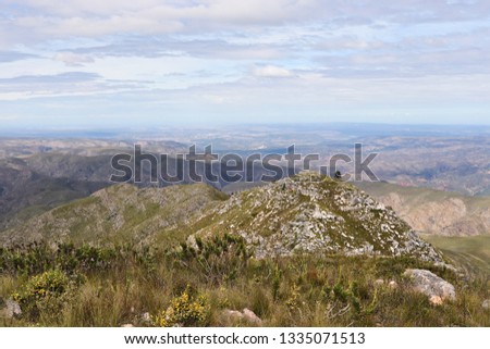 View from Strydomsberg peak near Port Elizabeth, South Africa. 