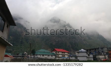 This picture is from Naran which is in Pakistan. It gives a beautiful view of the clouds on the mountain.