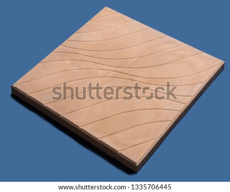 
A sample of wall stone shape on the unicolored background