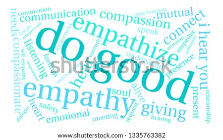 Do Good word cloud on a white background. 