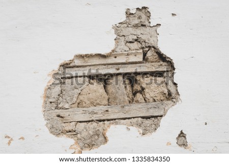 texture of the wall with crack