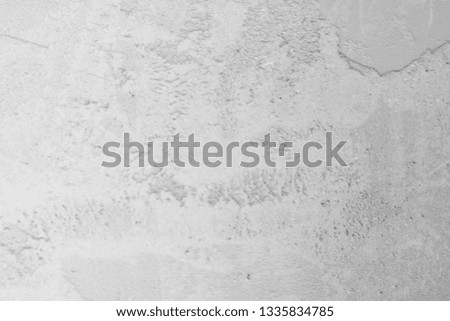 Old Grey Cement Wall Background, White Concrete Texture. Stucco vintage surface black and white. Universal template for your design