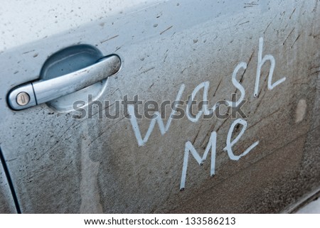 Concept photo of car wash