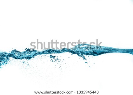 Underwater blue air bubbles
