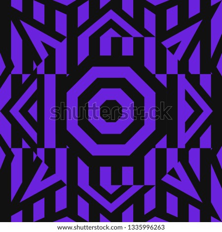 modern contemporary violet and black geometric switching pattern