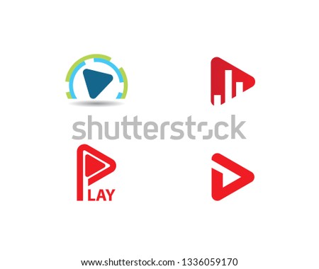 play logo Vector icon template