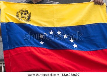 A Venezuelan flag