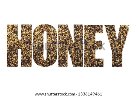 Words from pollen in Honey