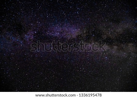 Night time photos of the Milkyway