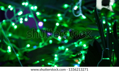Bokeh decorated with lights
