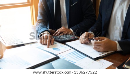 Business Consultant Accountant Financial advisor Financial planning Operation planning Sales management Royalty-Free Stock Photo #1336277522