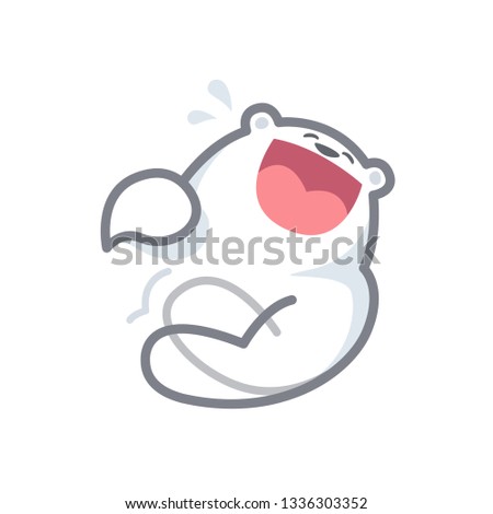white bear cartoon character cute isolated on white background, beautiful teddy bear cartoon characters cute, clip art bear lovely and funny, clipart white teddy bear mascot cartoon