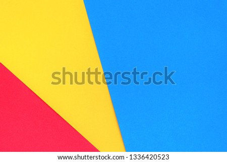 Graphic background-three colors: red, yellow, blue