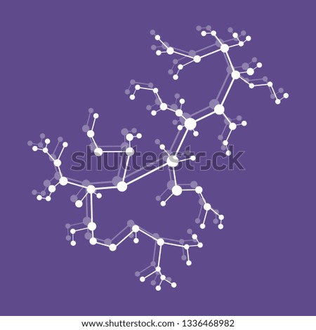Structure of molecule and communication. Scientific concept. Medical, chemistry, science.