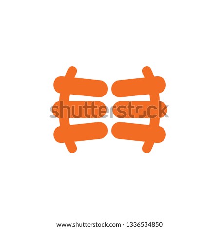 abstract wood gate symbol logo vector