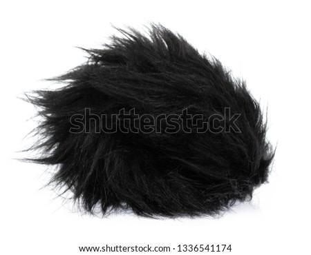 Fluffy Windshield for Microphone Camcorder Recorder isolated on white background