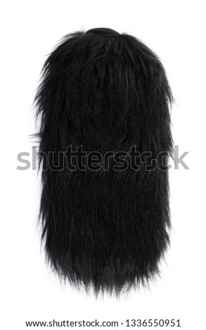 Fluffy Windshield for Microphone Camcorder Recorder isolated on white background
