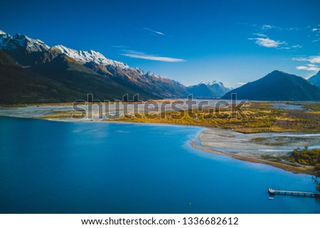Aerial Photo - Glenorchy Jetty, New Zealand.