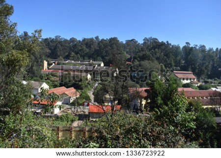 Houses or living area in the forest and mountain