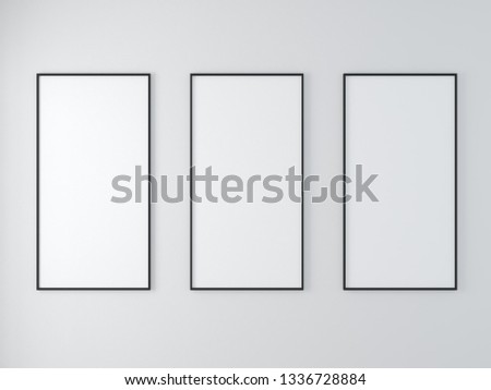 blank frame on the wall minimal