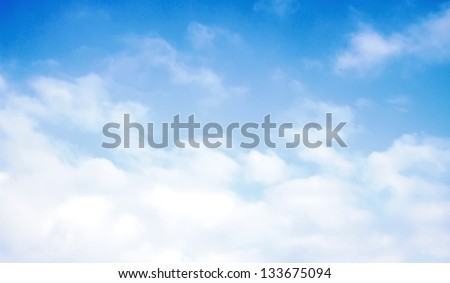 blue sky clouds Royalty-Free Stock Photo #133675094