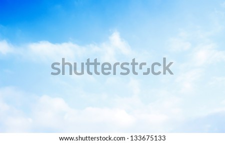 blue sky clouds Royalty-Free Stock Photo #133675133