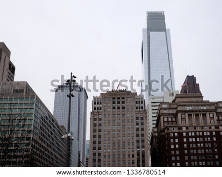 Building around downtown area, Philadelphia, PA, USA. 