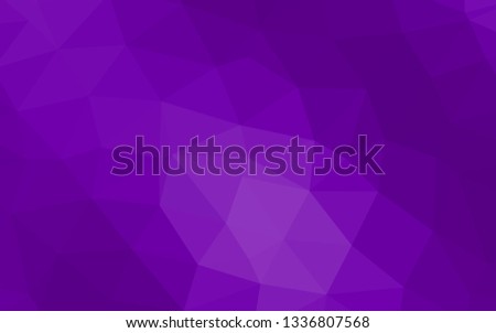 Light Purple vector triangle mosaic texture. Shining colored illustration in a Brand new style. Template for a cell phone background.