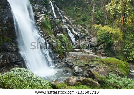 Vajiratarn waterfall in Chiangmai, Thailand.