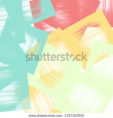 Multicolored translucent squares on white background. 