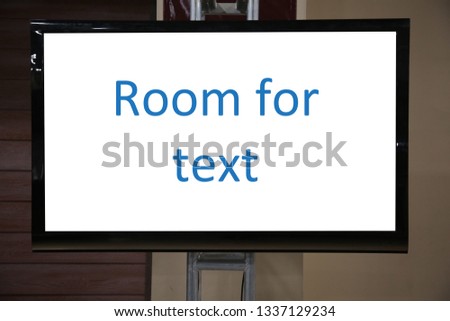 sign. blank white sign. room for text.