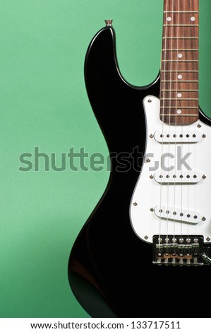 Electric guitar detail