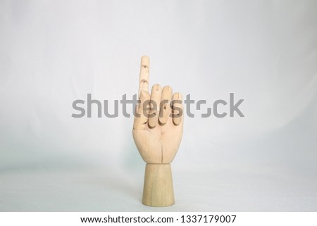 Hand pointing symbol with white background