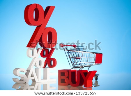 Sale background with percent