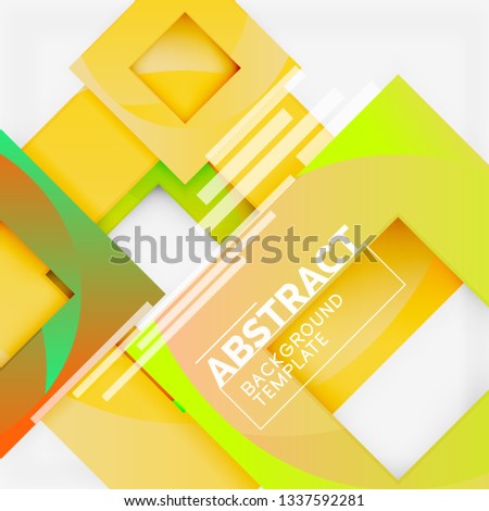 Modern geometric abstract background, vector template