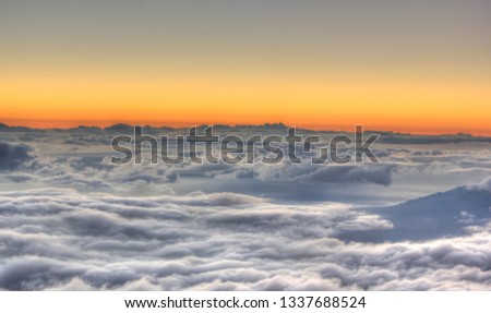 Beautiful Sky on Haleakala Volcano, Hawaii, Oahu
