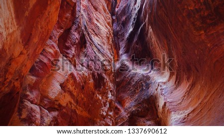 Cave texture with red colour Royalty-Free Stock Photo #1337690612