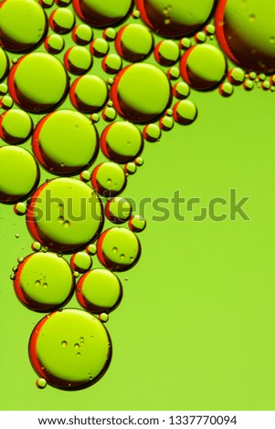 Oil mixed with water 
