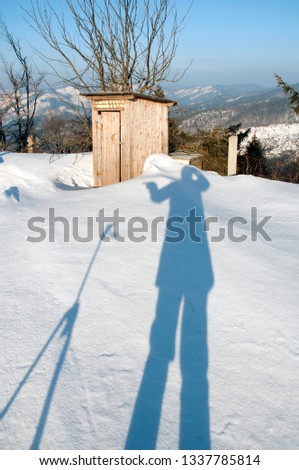 shadows in the snow