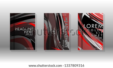 Abstract cover with wave elements. book design concept. Futuristic business layout. Digital poster template. Design Vector - eps10