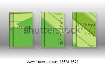 Cover book concept abstract geometric background with a combination of colors and shapes