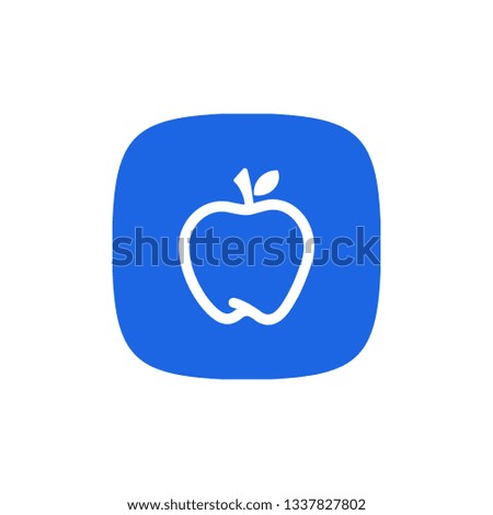 Apple fruit icon sign symbol