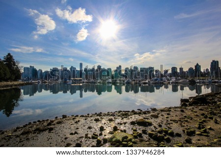 Beautiful view of Vancouver, British Columbia, Canada 