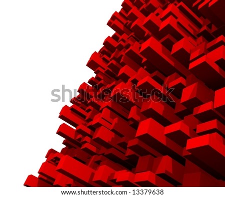 A red background graphic