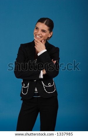 Smiling young business woman