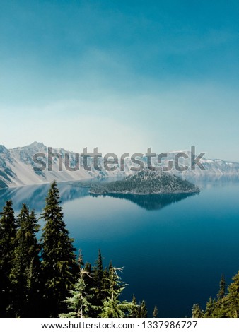 Beautiful landscape in Crater Lake National Park in USA