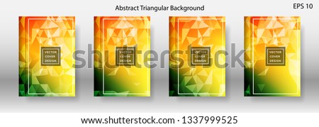 Abstract vector triangle background for use in design in eps 10 Applicable for design cover, presentation, invitation, flyer, annual report, poster and business card, desing packaging - Vector