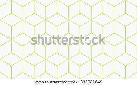 Vector illustration green geometric abstract background