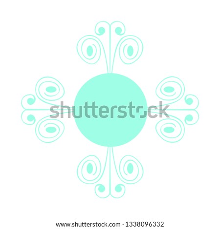 Isolated abstract flower icon. Spa logo. Vector illustration design