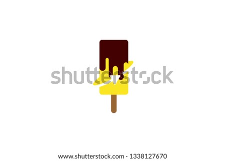 Arrow Ice Cream Logo Inspiration Template